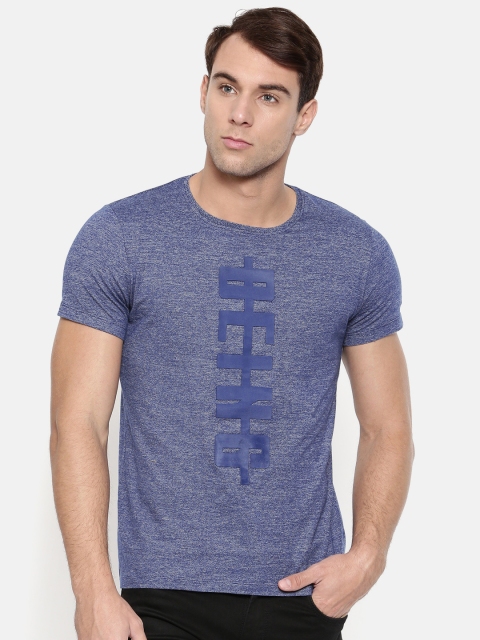 

Being Human Men Blue Printed Round Neck T-shirt