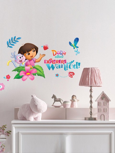

Asian Paints Multicoloured Kids Dora Explorers Wanted Printed Wall Sticker, Multi