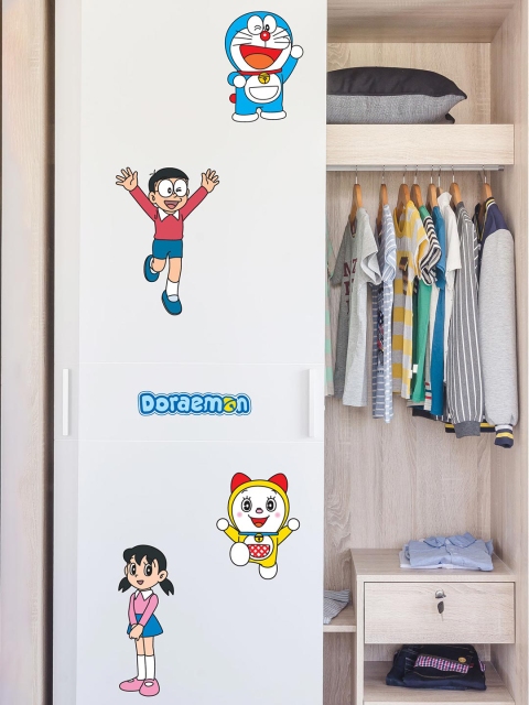 

Asian Paints Kids Doraemon Nobita Play Time Printed Wall Sticker, Multi