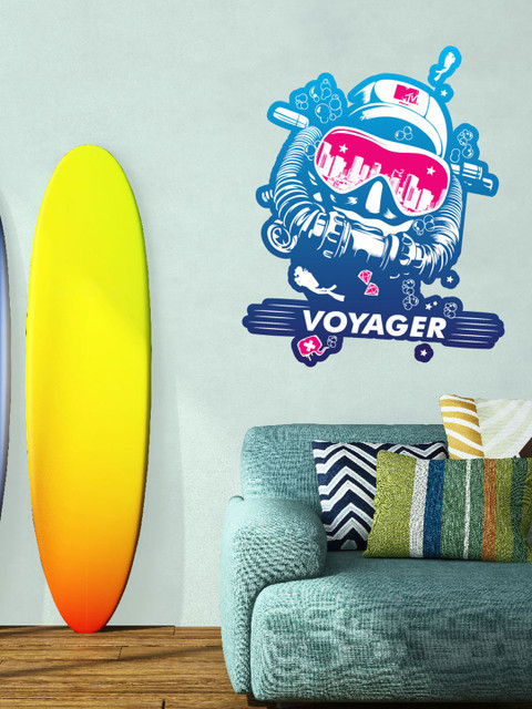 

Asian Paints Kids Multicoloured MTV Cool Voyagers Only Printed Wall Sticker, Multi