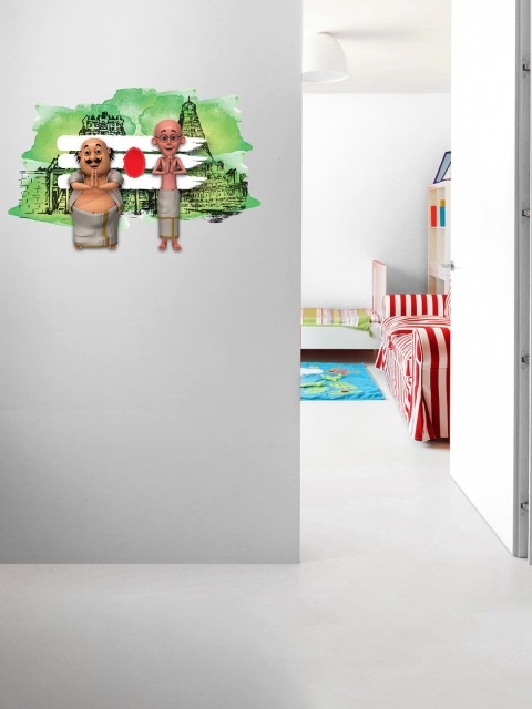 

Asian Paints Kids Multicoloured Wall Ons Motu Patlu Welcome Wall Sticker, Multi