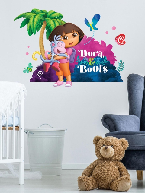 

Asian Paints Multicoloured Kids Dora Jungle Fun Printed Wall Sticker, Multi