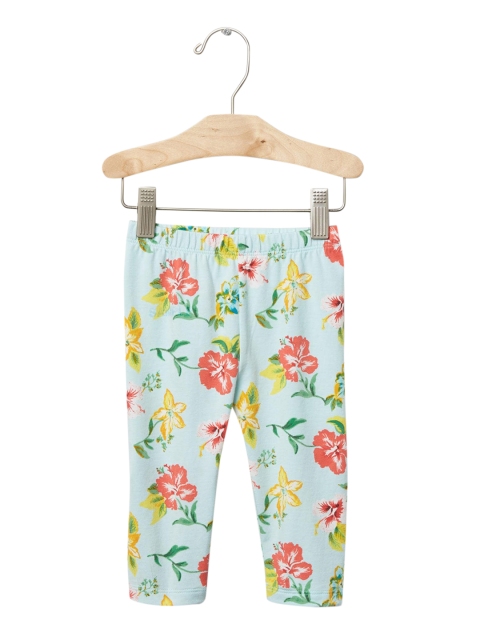 

GAP Girls Blue Bold Floral Leggings