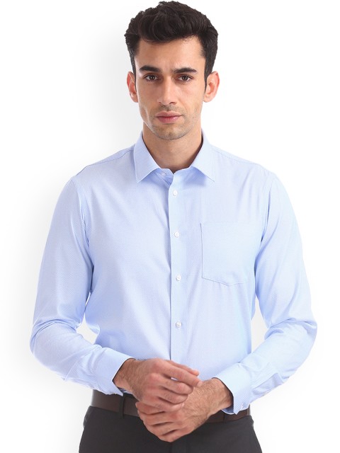 

Arrow New York Men Blue Slim Fit Solid Casual Shirt