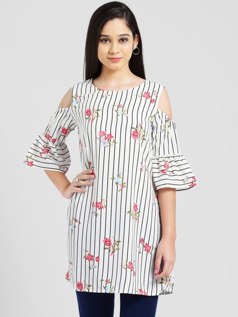 

Zink London Women Off-White Printed Top
