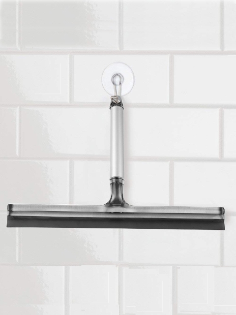 

INTERDESIGN Silver-Toned Aluminum Squeegee Cleaning Wipe