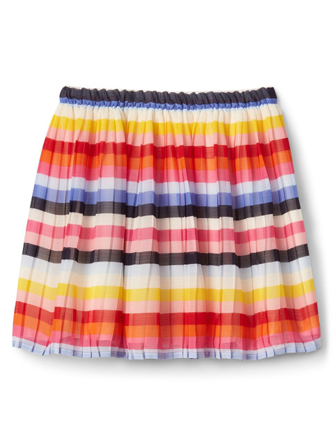 

GAP Girls Multicoloured Crazy Stripe Shirred Skirt, Multi