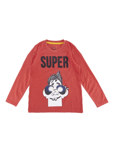 

CHALK by Pantaloons Boys Red Printed Round Neck T-shirt