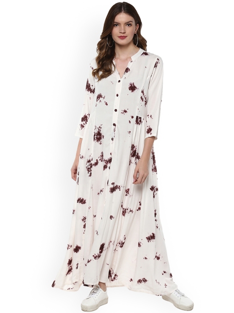 

Idalia Women Off-White Printed A-Line Dress