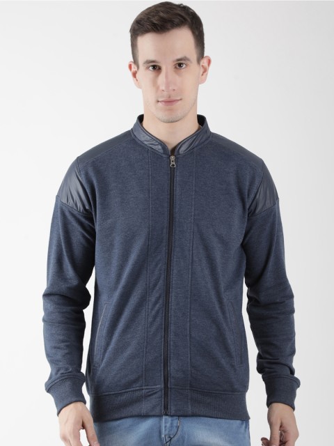 

Club York Men Navy Blue Solid Sweatshirt