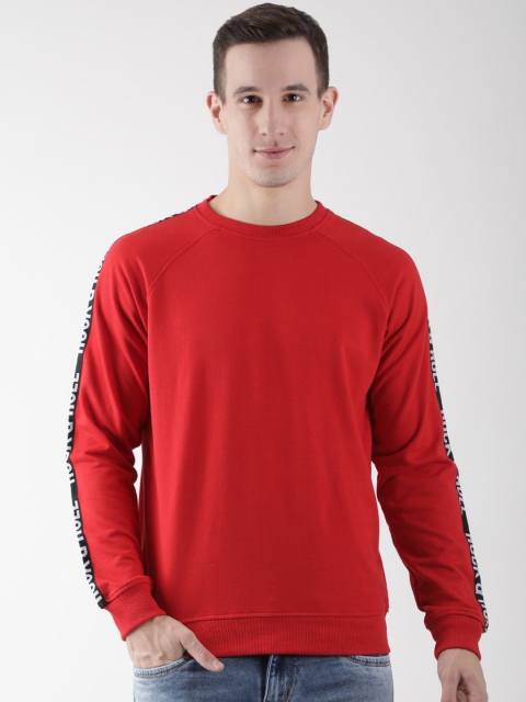 

Club York Men Red Solid Sweatshirt