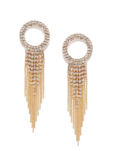 

Ayesha Gold-Toned Circular Drop Earrings