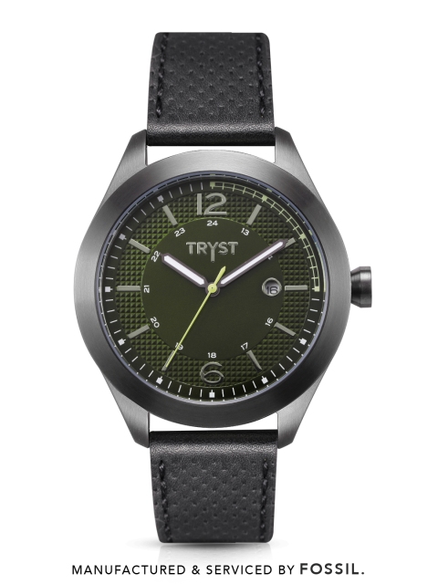 

TRYST Manufactured & Serviced by Fossil Men Green Watch