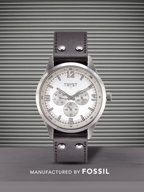 

TRYST Manufactured & Serviced by Fossil Men Off White Watch