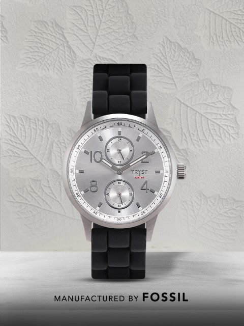 

TRYST Manufactured & Serviced by Fossil Women Silver Watch