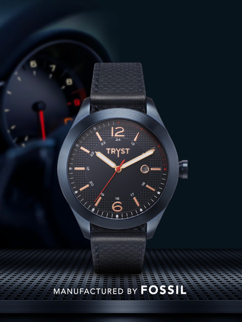 

TRYST Manufactured & Serviced by Fossil Men Navy Blue Watch