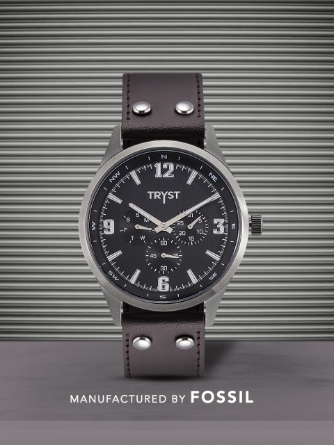 

TRYST Manufactured & Serviced by Fossil Men Black Watch