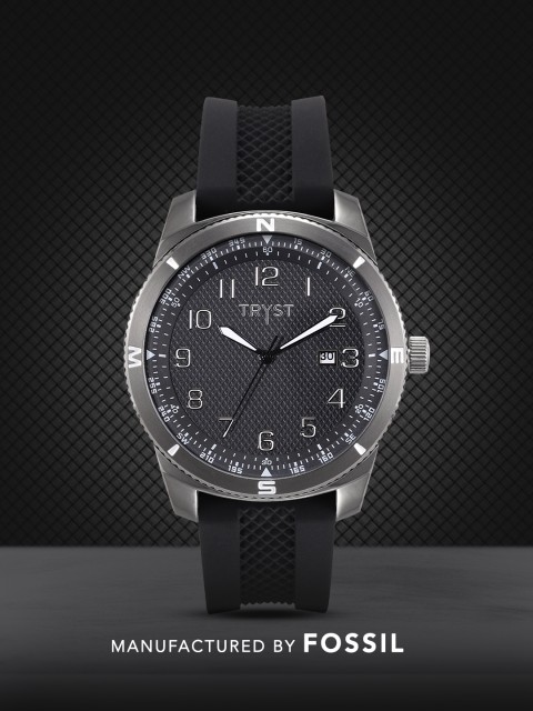 

TRYST Manufactured & Serviced by Fossil Men Black Watch