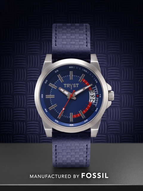 

TRYST Manufactured & Serviced by Fossil Men Blue Watch