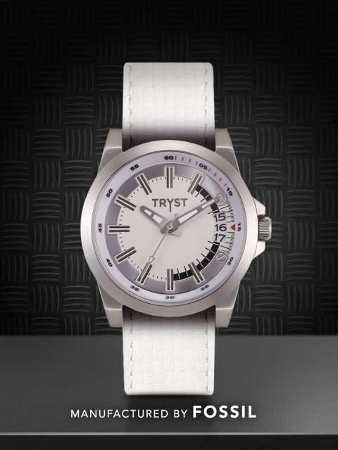 

TRYST Manufactured & Serviced by Fossil Men White Watch