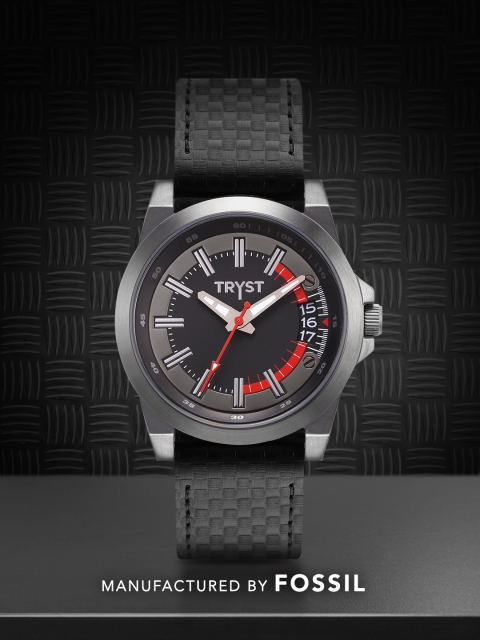 

TRYST Manufactured & Serviced by Fossil Men Black Watch