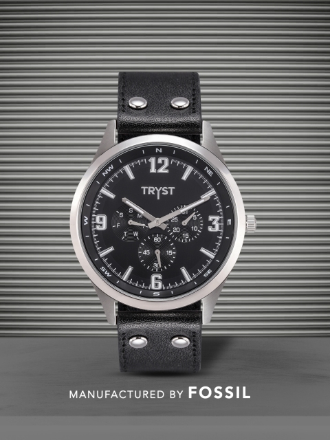 

TRYST Manufactured & Serviced by Fossil Men Black Watch
