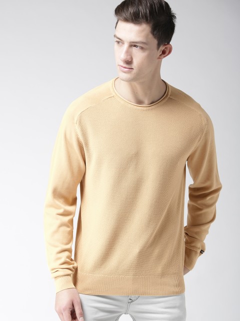 

Arrow Sport Men Beige Solid Pullover