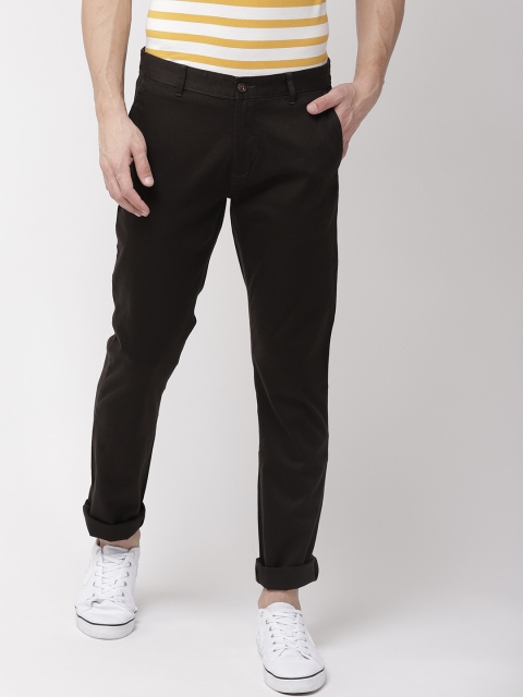 

Arrow Sport Men Black Chrysler Fit Solid Trousers