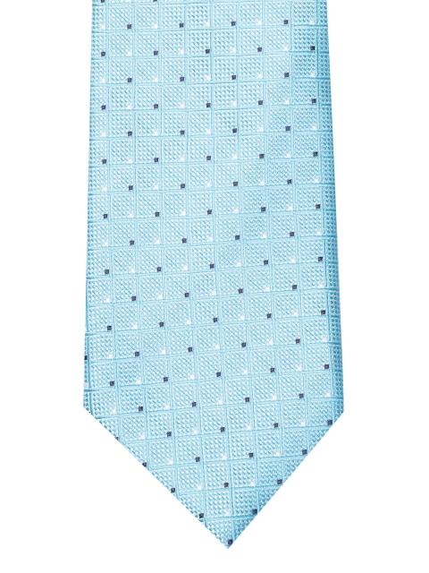 

Lino Perros Blue Woven Design Broad Tie