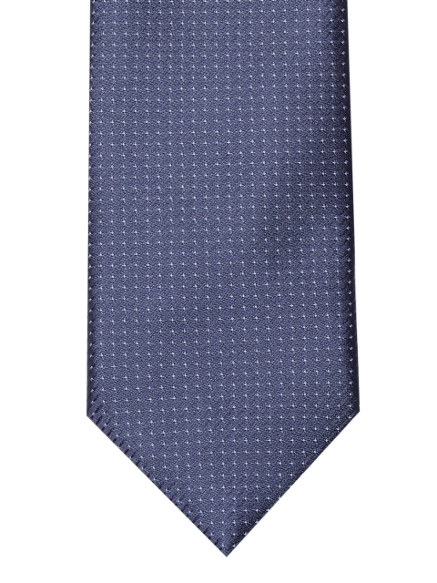 

Lino Perros Navy Blue Woven Design Broad Tie
