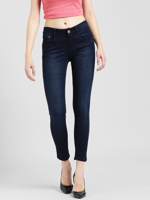 

ZHEIA Women Blue Skinny Fit Mid-Rise Clean Look Stretchable Jeans