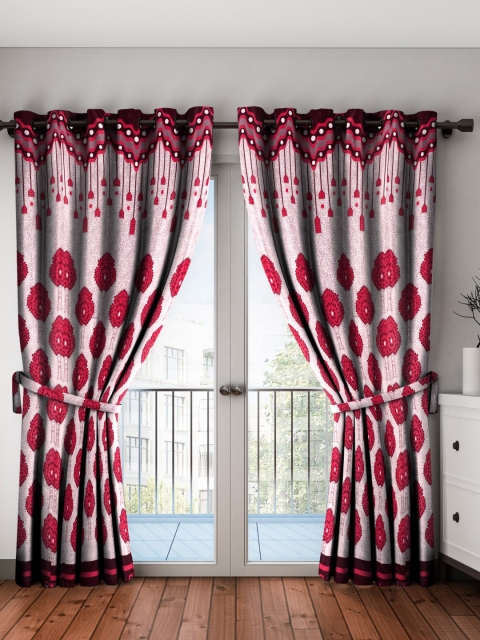 

Home Sizzler Maroon Set of 2 Door Curtains