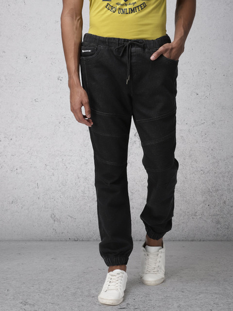 

Ecko Unltd Men Black Jogger Mid-Rise Clean Look Stretchable Jeans
