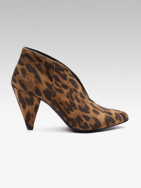 

DOROTHY PERKINS Women Brown Animal Print Pumps