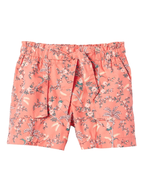 

GAP Girls Pink Floral Paperbag Waist Shorts
