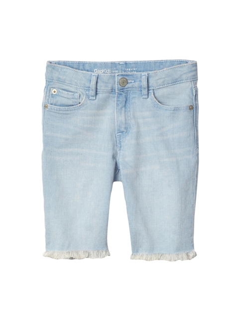 

GAP Girls Blue 1969 Raw Edge Bermuda Shorts