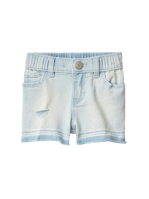 

GAP Toddler Girl Blue Destructed Stretch Shorty Shorts