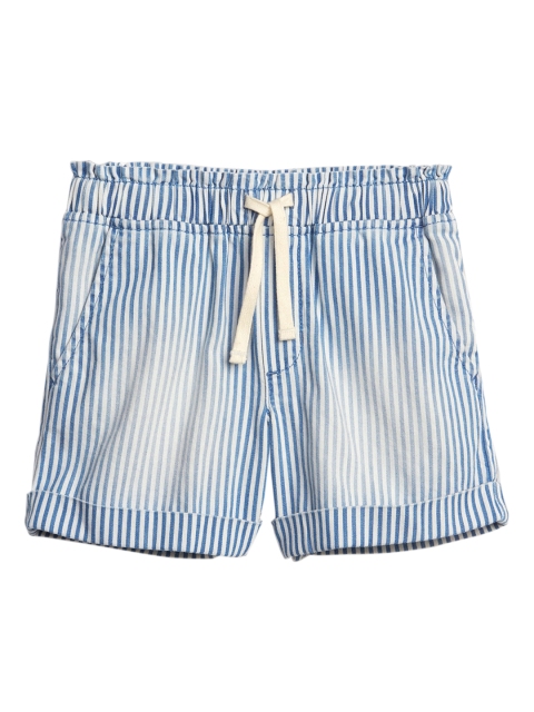 

GAP Girls Blue Stripe Pull-On Shorts