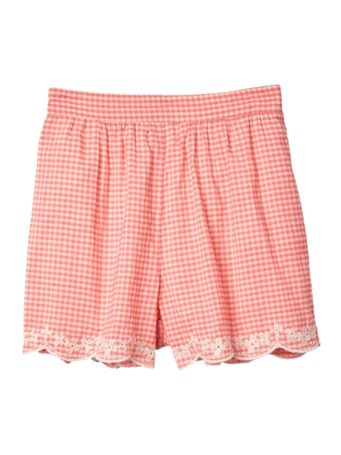 

GAP Toddler Girl Pink Eyelet Gingham Shorts