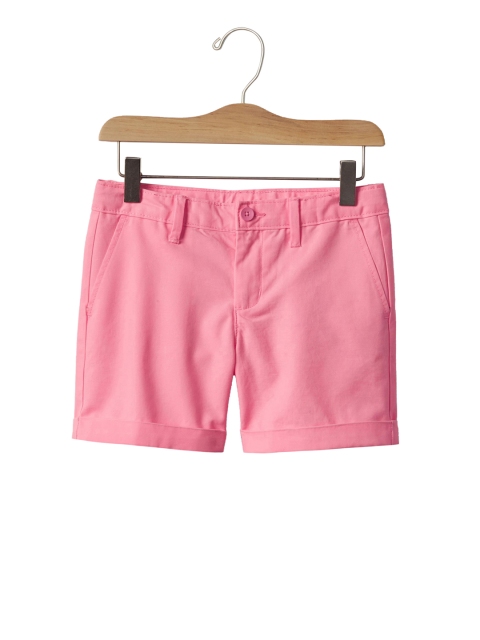 

GAP Girls Pink Twill Midi Shorts