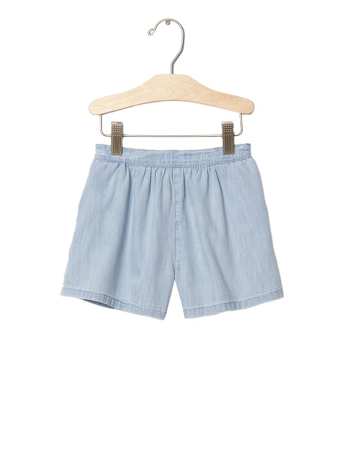 

GAP Toddler Girl Blue Chambray Soft Shorts