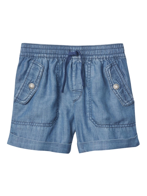 

GAP Girls Blue 1969 Tencel Cargo Shorts