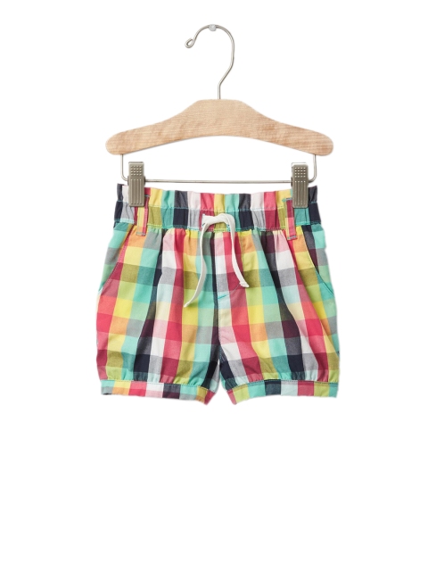 

GAP Toddler Girl Multi Coloured Plaid Bubble Shorts