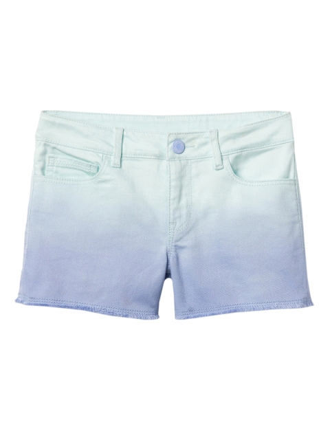 

GAP Girls Blue Shorty Shorts In Ombre With Stretch
