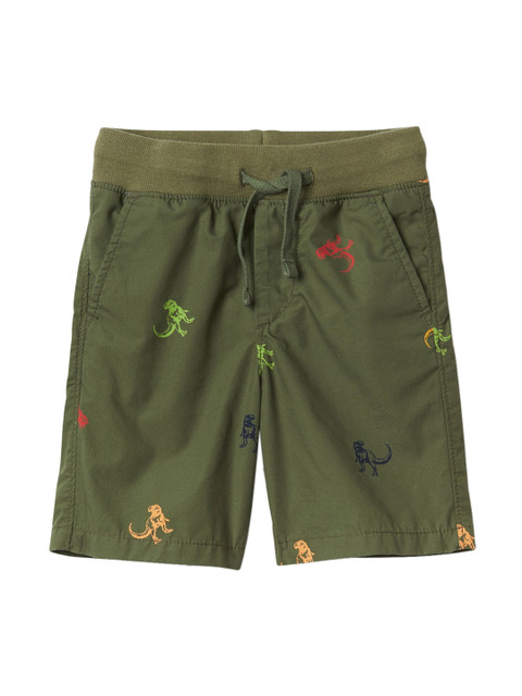 

GAP Toddler Boy Green 4" Pull On Graphic Shorts