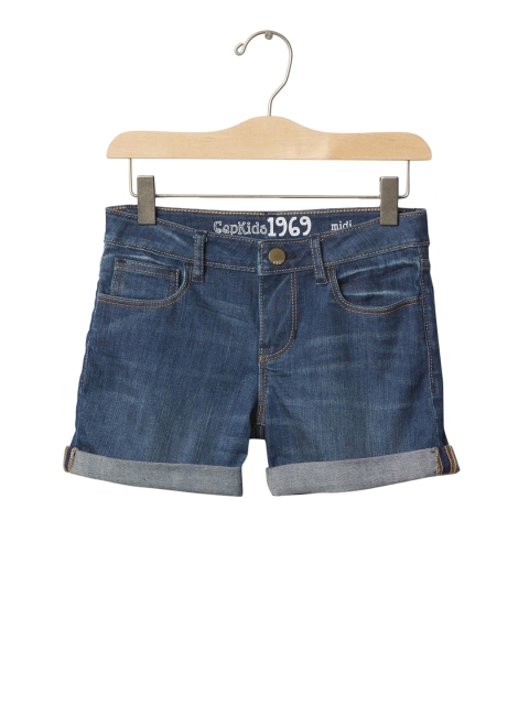 

GAP Girls Blue 1969 Denim Midi Shorts