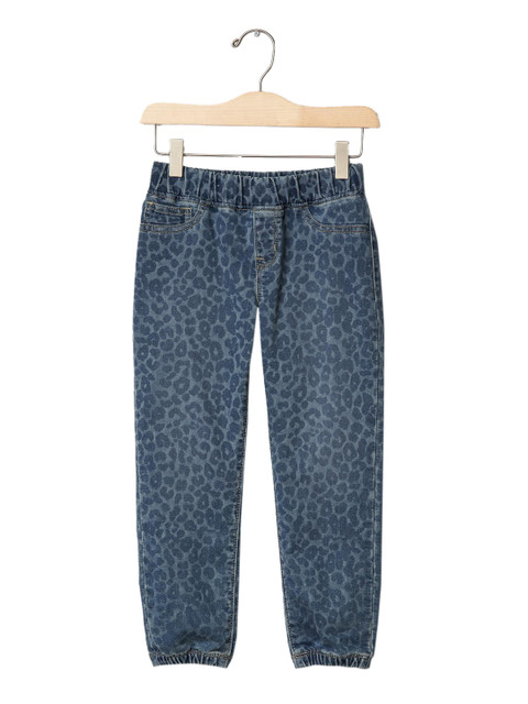 

GAP Girls 1969 Blue Super Soft Leopard Denim Joggers