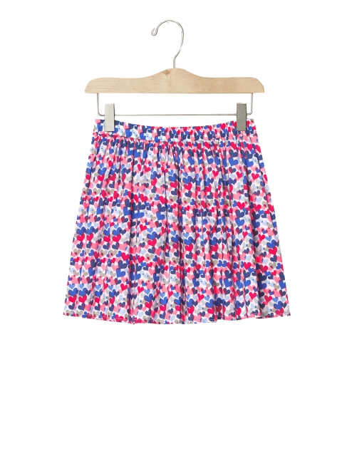 

GAP Girls Blue & Pink Print Flippy Pure Cotton Skirt