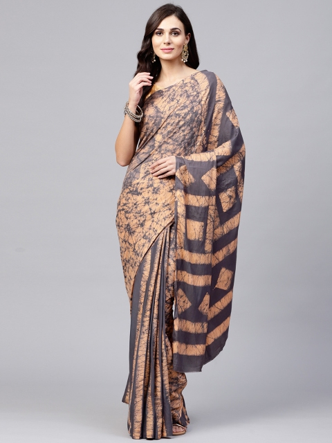 

Saree mall Grey & Beige Printed Saree