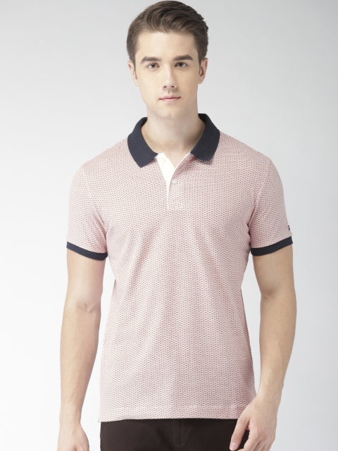 

Arrow Sport Men White Printed Polo Collar T-shirt